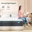 Matelas en mousse à mémoire de forme mi-ferme 10 po / 12 po avec ressorts ensachés individuels pour l'isolation des mouvements-115733504-115733507
