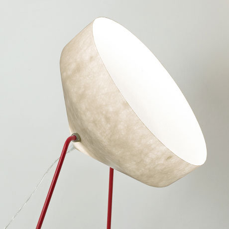 41cm Novelty Floor Lamp with Outlet, White/Red