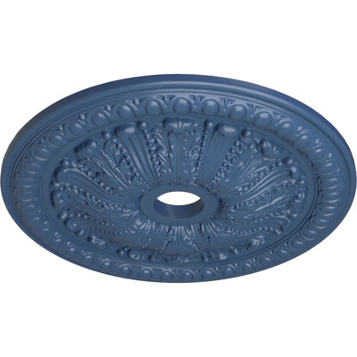Endurathane Tomango Egg & Dart Ceiling Medallion, 27 7/8"OD x 3 7/8"ID x 2 1/2"P (Fits Canopies up to 6 3/4"), Hand-Painted Americana Finish