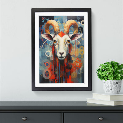 Goat Constructivism No.2 - Framed Print