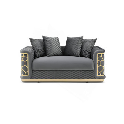 Talia Loveseat , DARK GRAY