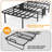 Folding Bed with Mattress for Adults, Twin Size, Portable Foldable Roll Away Bed on Wheels, Memory Foam Mattress and Super Strong Frame, Space Saving Fold Up for Easy Storage