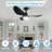 32'' 3 - Blade Large Indooor Ceiling Fan With Light Kit and Remote, 3 LED Colours, 6 Speed Noiseless DC Motor, Timer