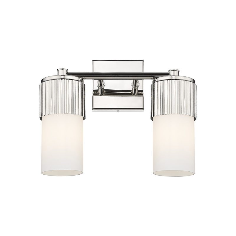 Lurenda 2 - Light Dimmable Vanity Light, White, Polished Nickel