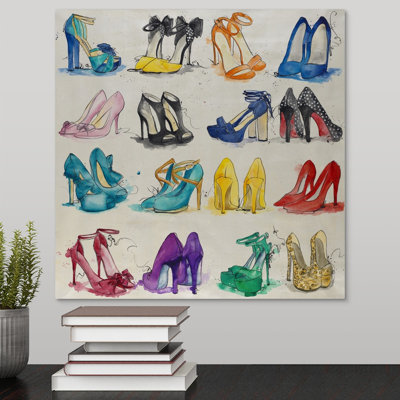 « placard of chaussures », peinture sur toile