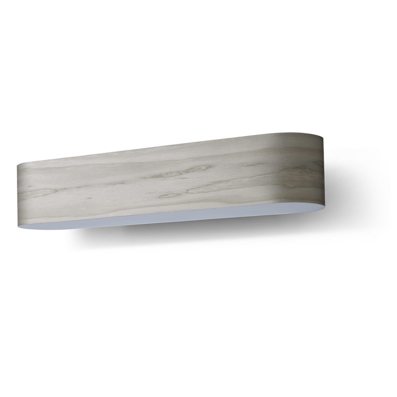 I-Club LED Wallchiere, 4.3" H x 18.1" W x 3.9" D, Gray