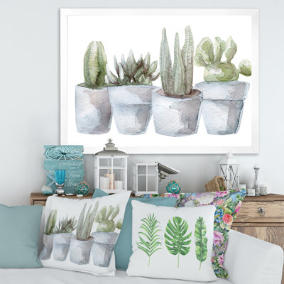Cactus et plantes grasses V - reproduction de cadre photo sur toile