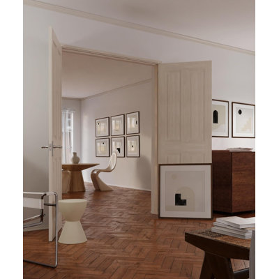 Brown Solid Wood Gallery Wall Picture Frame - Frames Included: 9
