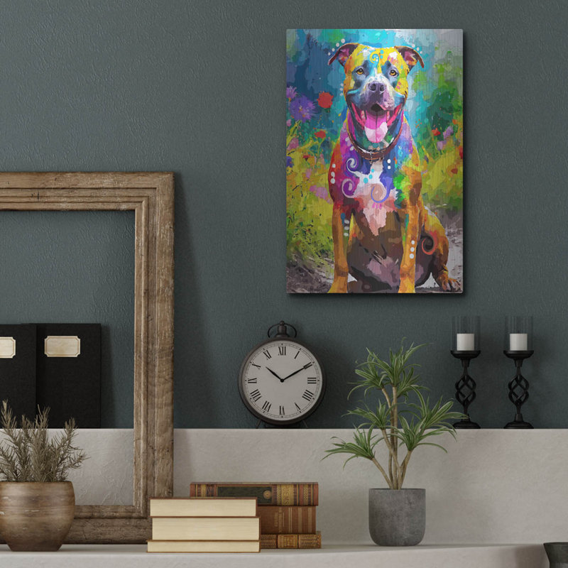 «Dean Russo-Evolution Collection-debout Pit» par Dean Russo, art mural en métal, 16 po x 24 po, H 16 po x l 12 po