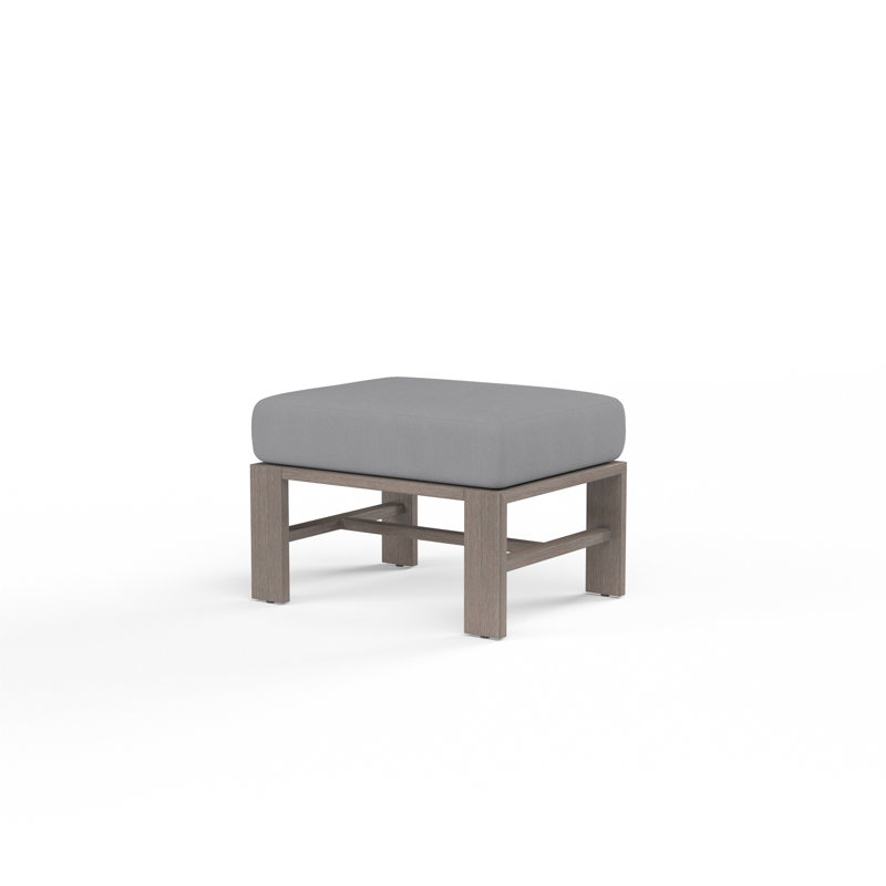 Repose-pieds avec coussin Laguna, Toile granite Sunbrella®