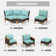 Ensemble de conversation modulaire avec coussins Argyri