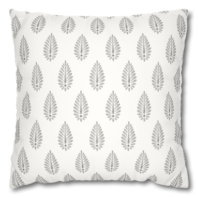 Block Print Inspired Pillow Cover |  Aesthetic Throw Pillow With Pattern Design