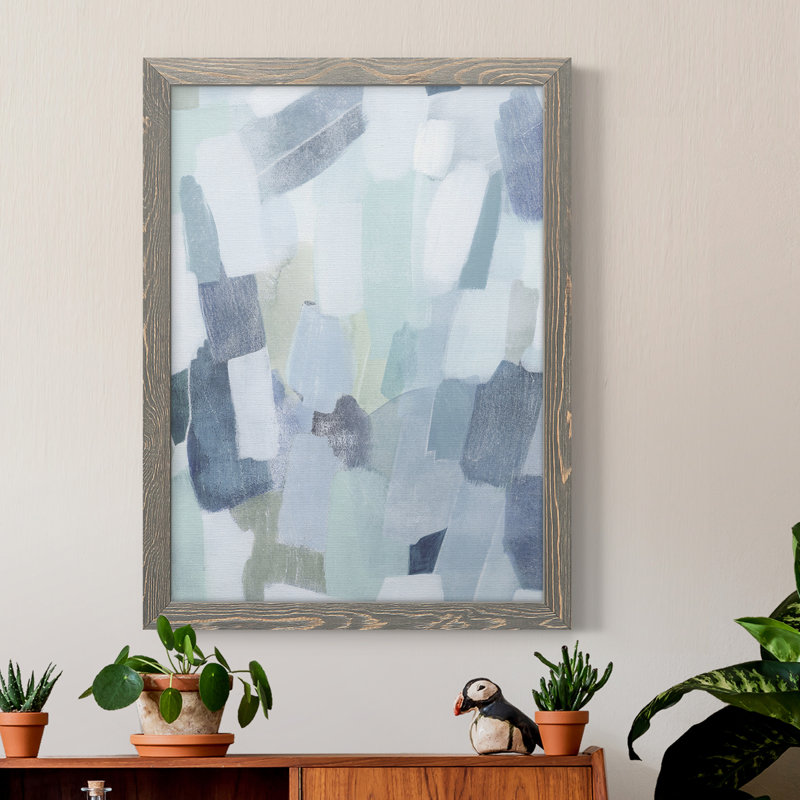 Dusky Gale I - peinture sur toile encadrée, gris, H 32 po x l 23 po x P 1 po