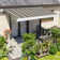 Dakota Fields 300cm W x 250cm D Fabric Multi-Stripe Cover Motorised Retractable Patio Awning