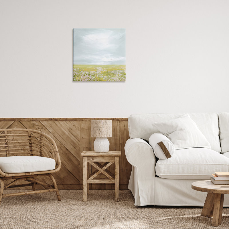 «Vast Spring Meadow», art mural sur toile par Grace Popp, H 24 po x l 24 po