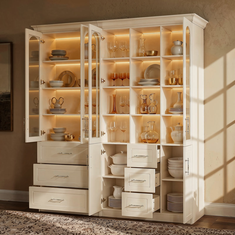 92.5'' H 2-Piece Bookcase With Open Shelves