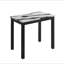 Chaises rembourrées moelleuses en tissu gris anthracite 5 pièces