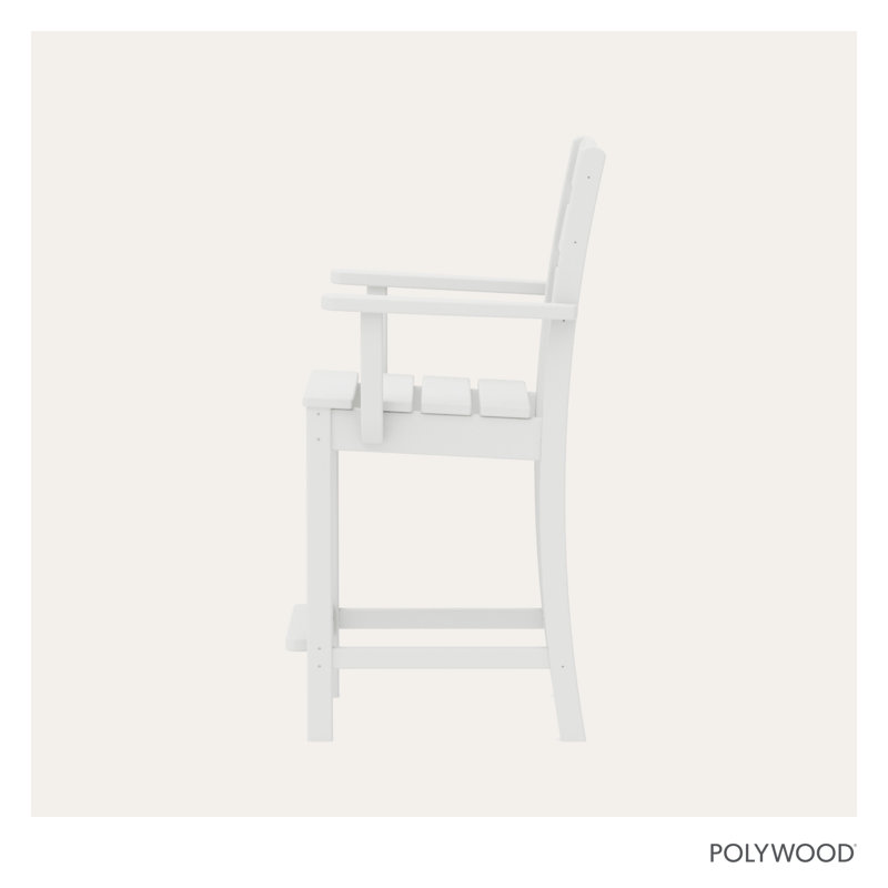 Fauteuil de comptoir Lakeside, Blanc