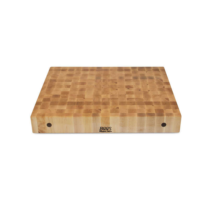 BoosBlock® 4" End Grain Maple Non-Reversible Block, 30" W x 24" L
