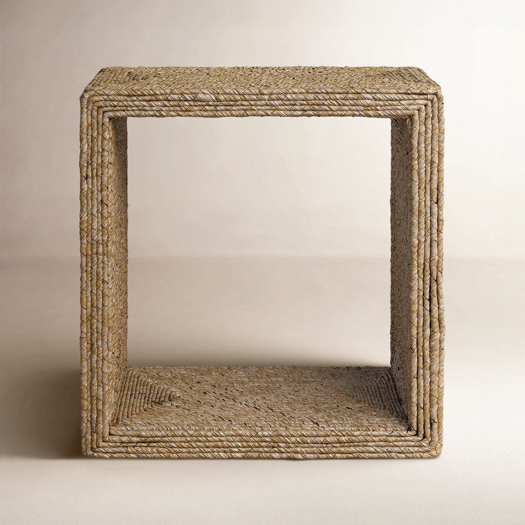 Evana Open Storage Woven End Table Birch Lane™