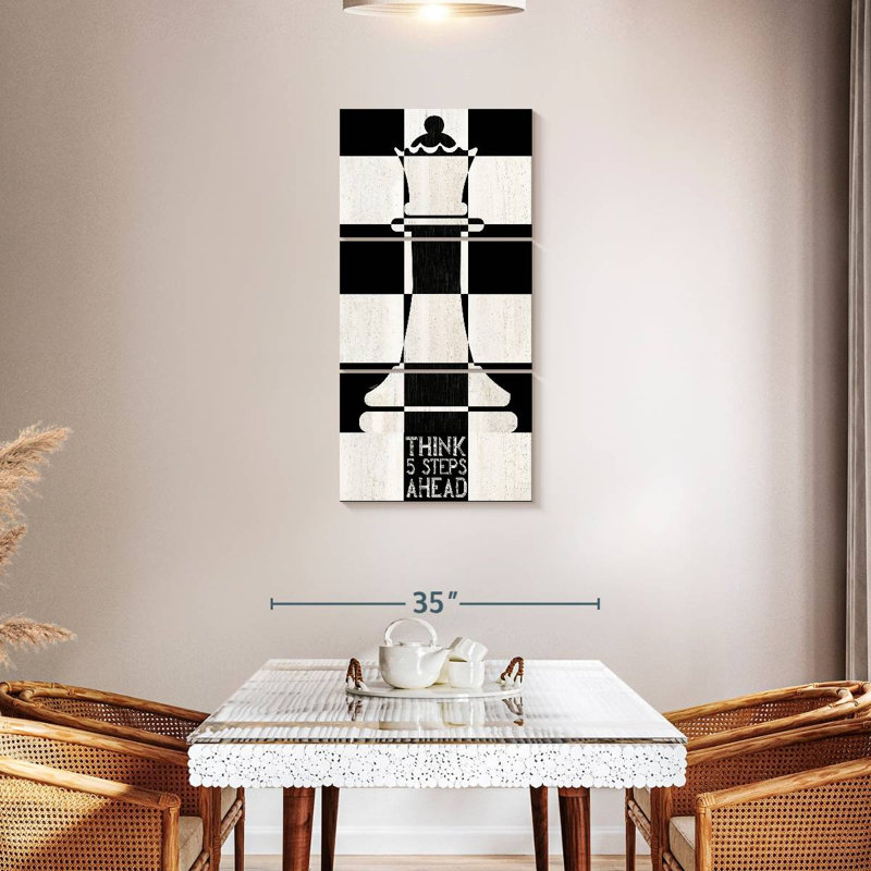 Chessboard Sentiment Vertical II, 44" H x 21" W
