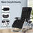 Patio Folding Zero Gravity Chair With  Cushion-860957342