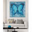 Blue Butterfly Framed Print Canvas