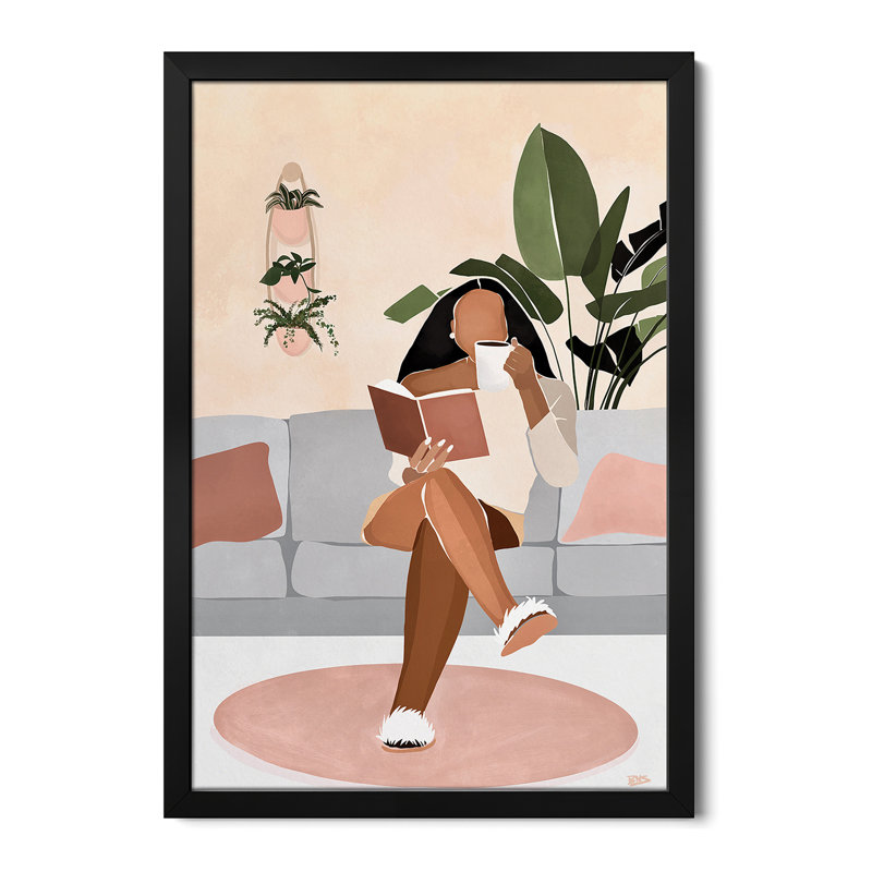 Affiche encadrée Lounge Premium par Bria Nicole, H 24 po x l 16 po