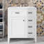 Meuble-lavabo de salle de bain 30 po sans lavabo, armoire de rangement moderne avec une porte à fermeture douce et 3 tiroirs, armoire de salle de bain avec cadre en bois massif-1262691877