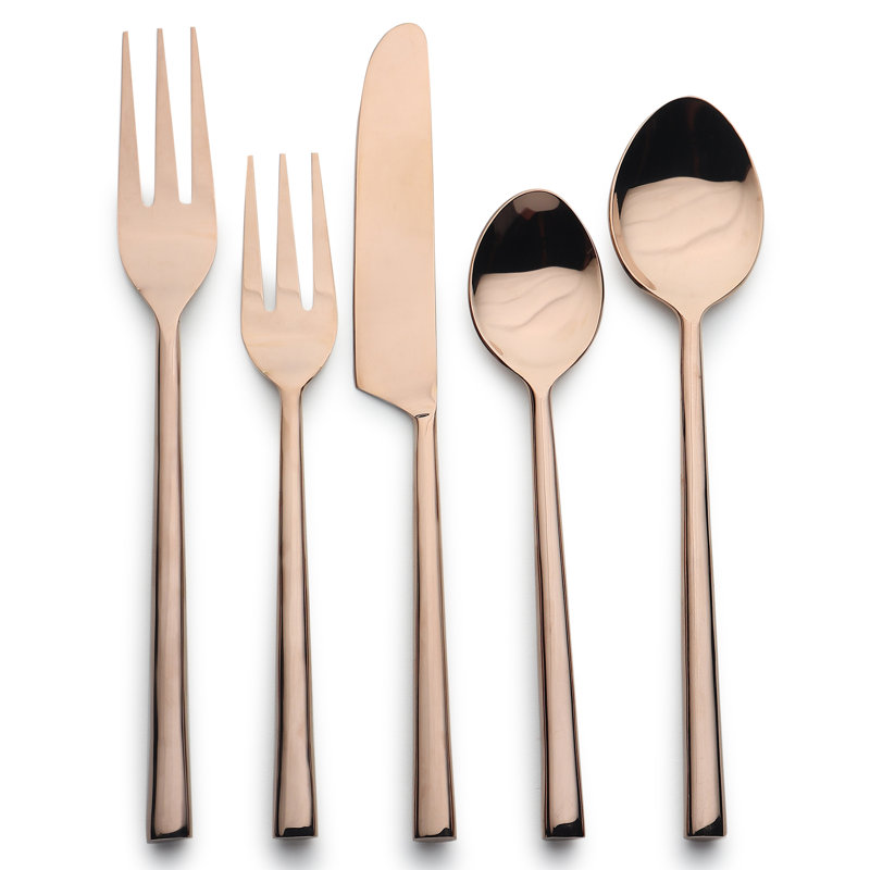ensemble de couverts 20 pièces, service pour 4 Meade, Satin poli