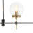 Mid-Century 5-Light Clear Glass Linear Chandelier