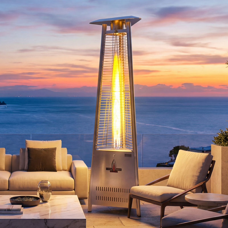 Chauffe-terrasse Lava Heat Italia - vert mousse RAL 6005, propane liquide, RAL 6005 Moss Green, Propane