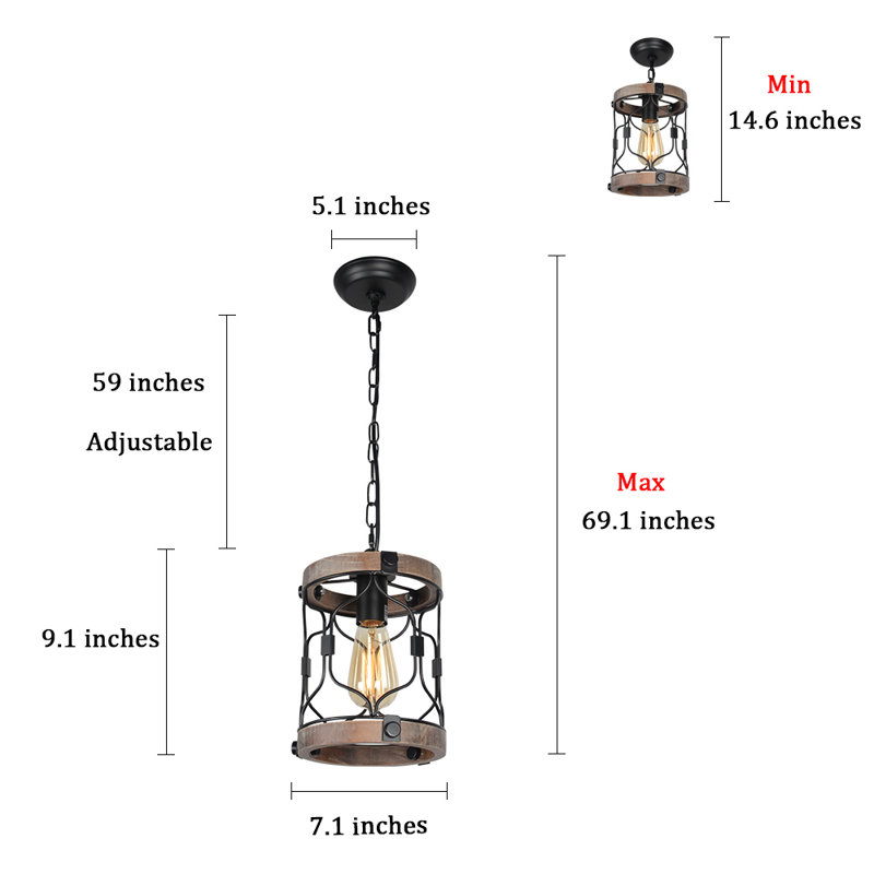 Aguasvivas 1 - Light Lantern Pendant
