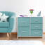 Commode 5 tiroirs - Turquoise-1279603177