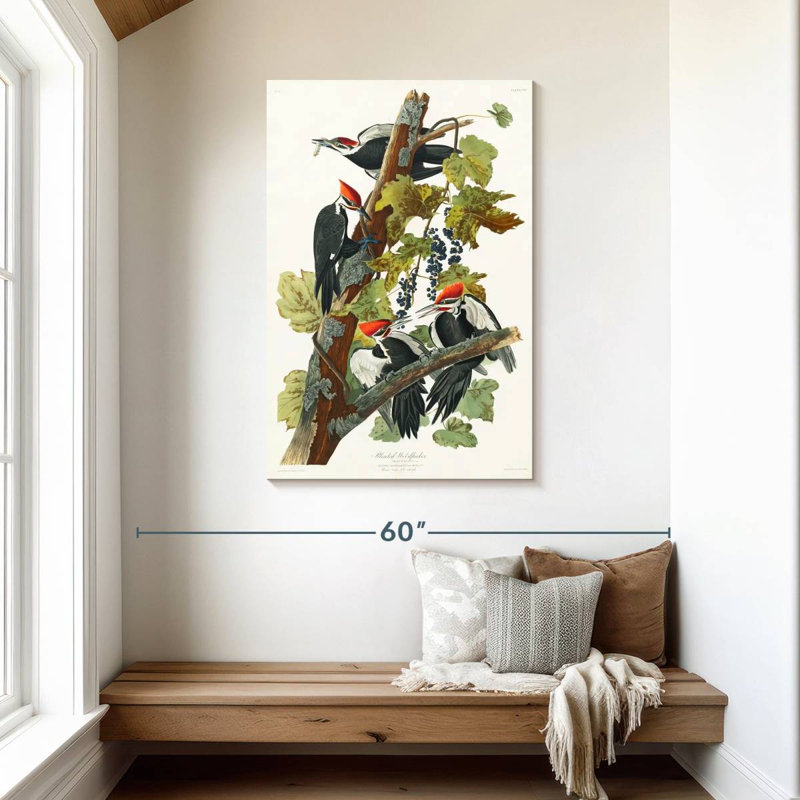 Brampt Pileated Woodpecker, 45" H x 30" W