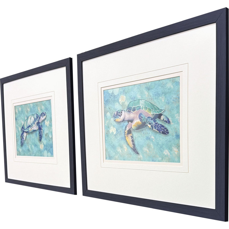 «Coastal Sea Turtle», art encadré