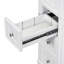 Meuble-lavabo 36 po sans lavabo, base d'armoire seulement, une armoire et six tiroirs, blanc
