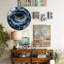 Clock Numbers On Nebula Background Art - 12'' Modern Glass Wall Clock
