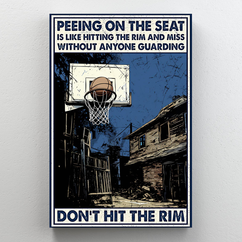 Leyona Basketball Dont Hit The Rim, H 14 po x l 11 po x P 1,25 po