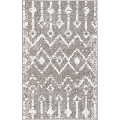Tapis abstrait en brun