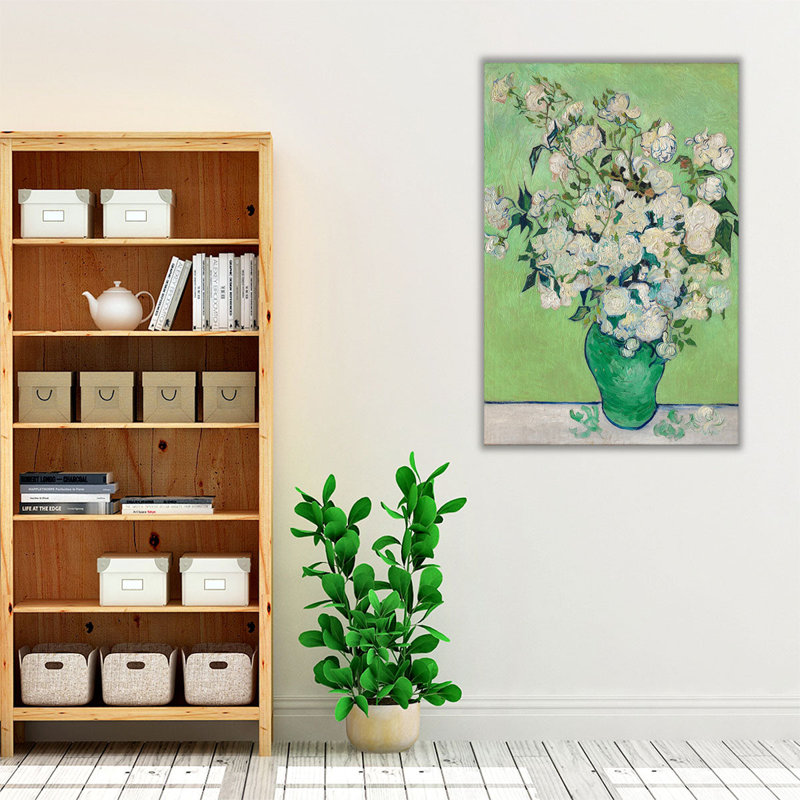 Roses, 1890 - reproduction d'art sur toile, H 18 po x l 12 po