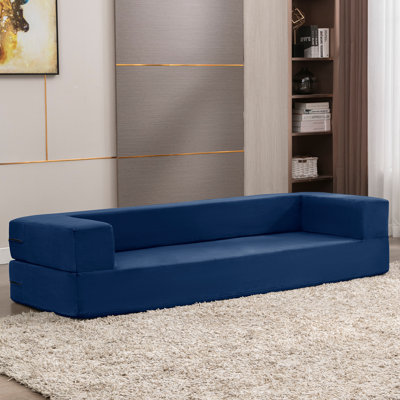 Sleeper Sofa Queen Foam Contemporary Modular, Blue
