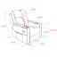 Upholstered Home Theater Recliner Sofa Seat-114360031