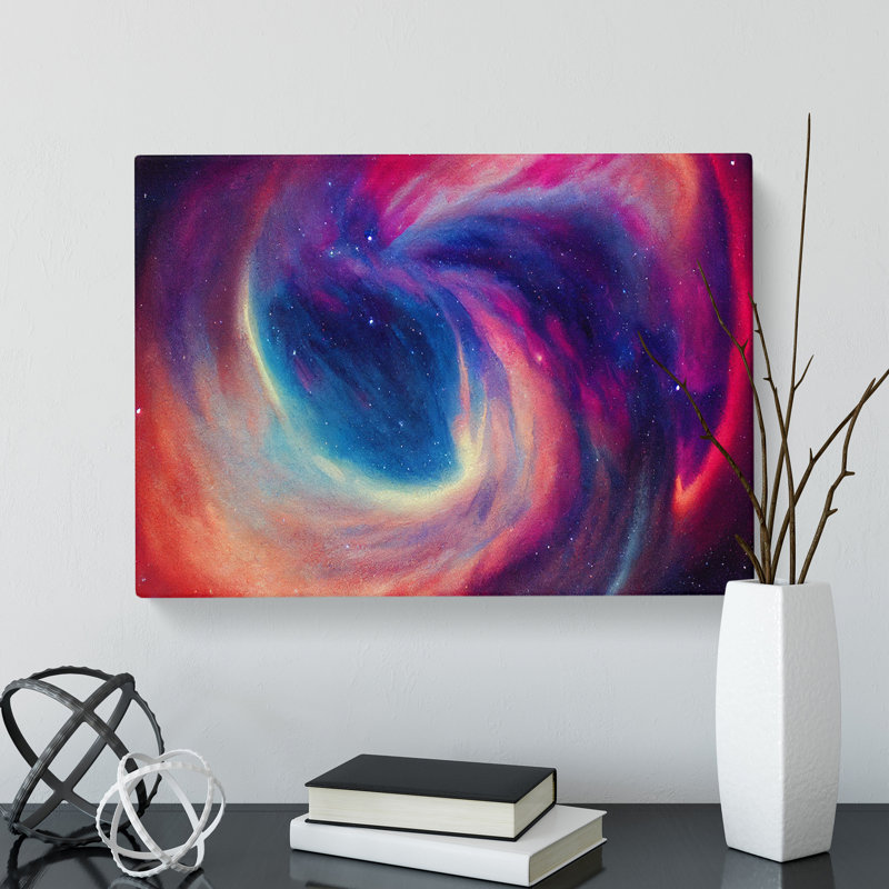 Galaxy Watercolour Vol.3 - Wrapped Canvas, 40cm H x 60cm W x 3cm D
