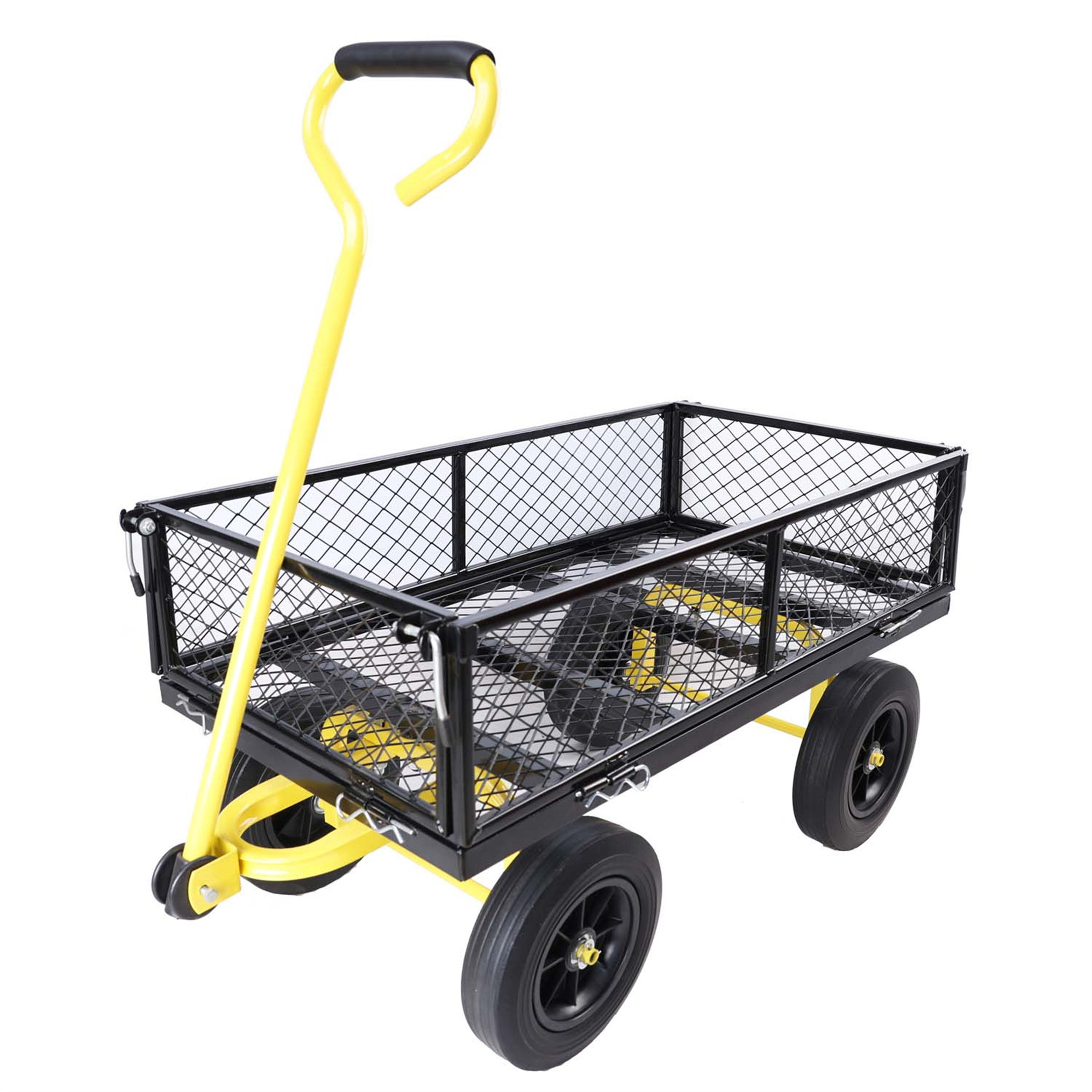 Elegance Plexi Home Solid Wheels Garden Carts | Wayfair