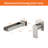 Wall Mounted Waterfall Tub Faucet 2 Hole Bathtub Faucet Single Handle Brass Tub Filler With Valve-122000625
