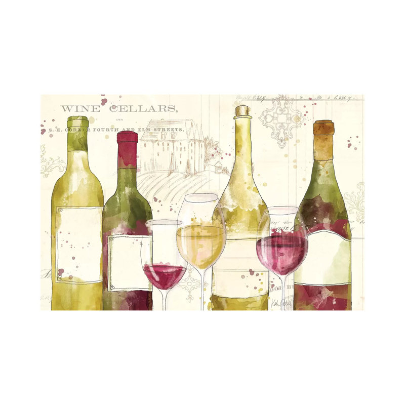 Chateau Winery I by Katie Pertiet - Wrapped Canvas Painting, 20.32 cm H x 30.48 cm W
