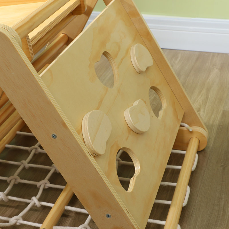 7 in 1 Pikler Triangle Set with Ramp, Arch Ladder, for 18-48 Months
