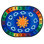 Tapis bleu / rouge Sunny Day