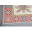 Tapis de sol, tapis rose de 4 pi 6,2 pi, tapis Oushak, tapis turcs, tapis rétro